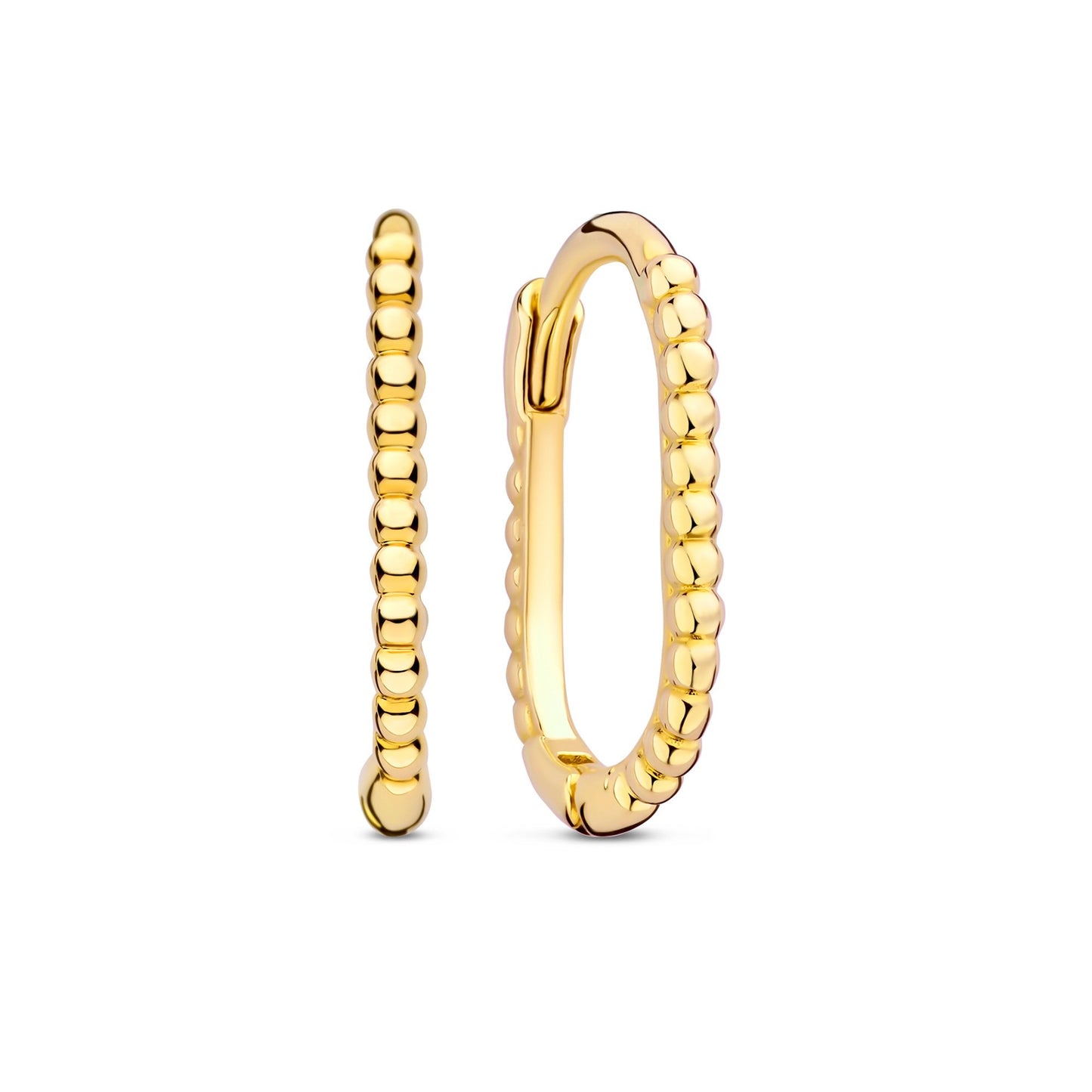 La Rinascente Elena örhängen med ringar i 9 karats guld (10,5 mm)