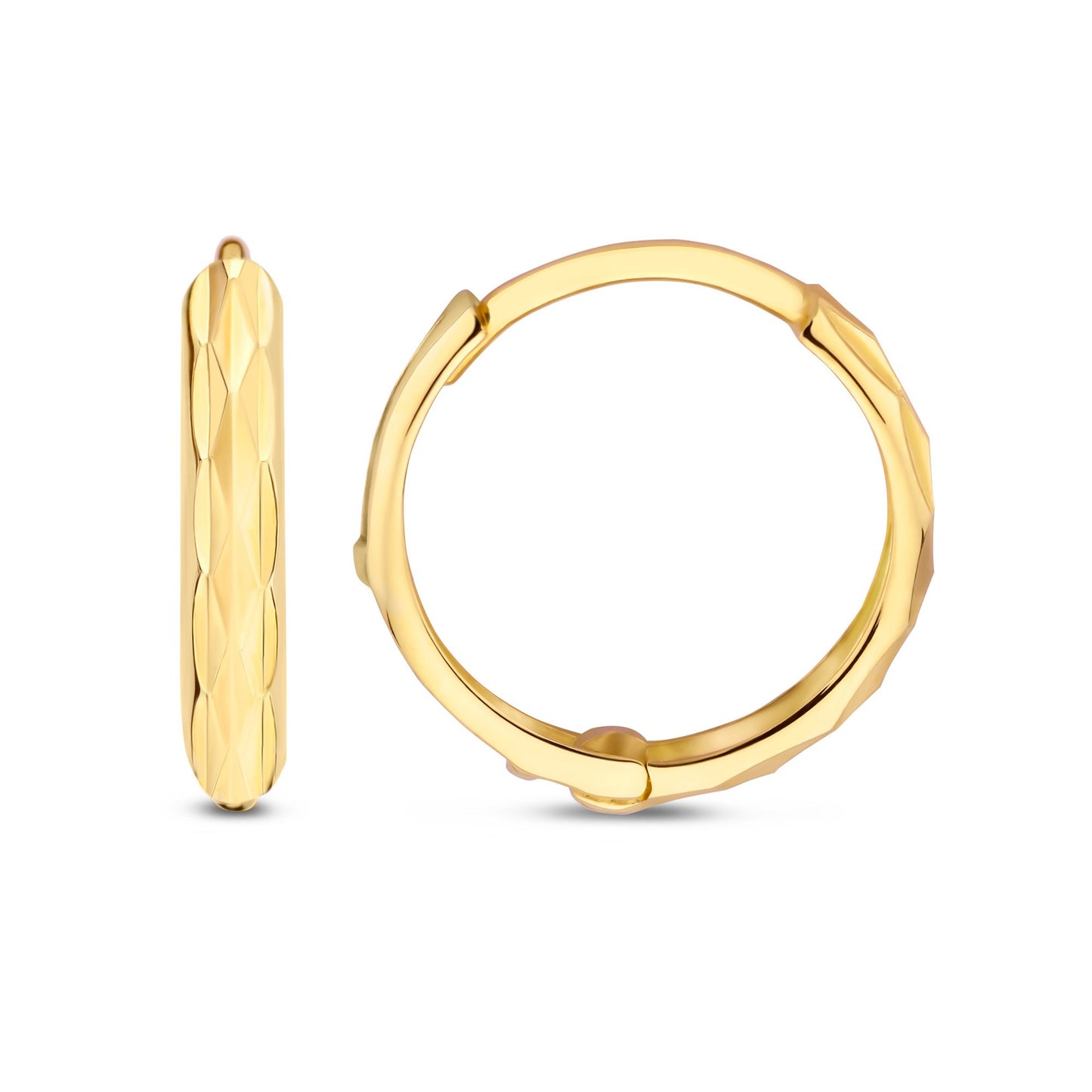 Orecchini a cerchio in oro 9 carati La Rinascente Emma (9 mm)