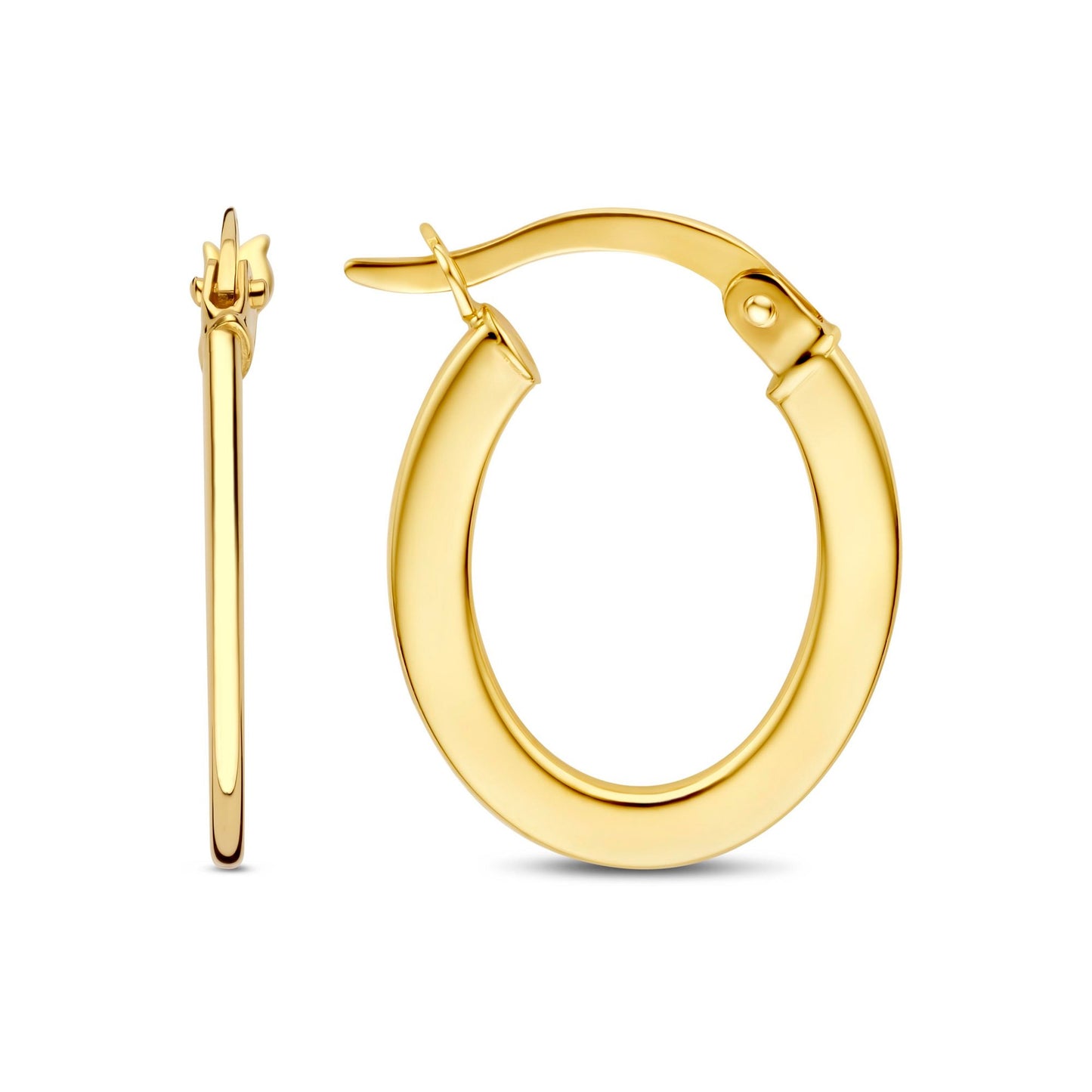 La Rinascente Gabriela 9 karat gold hoop earrings (12 mm) - Beloro jewels