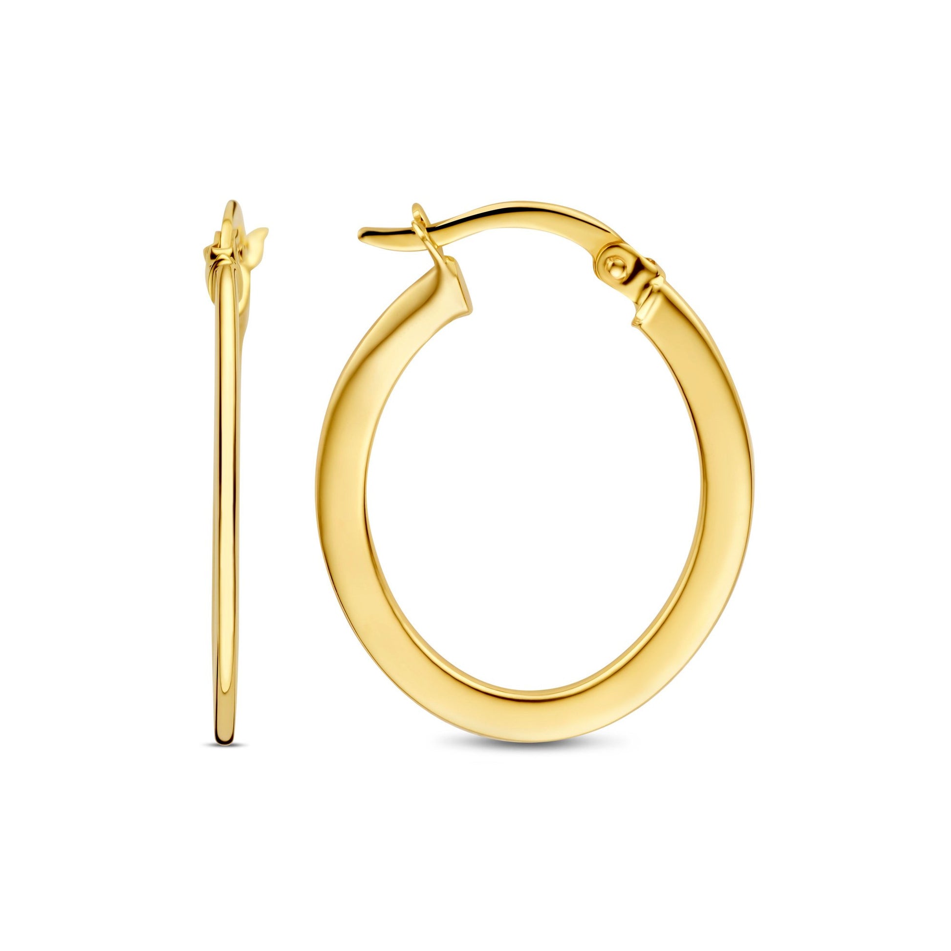 La Rinascente Gabriela 9 karat gold hoop earrings (18 mm) - Beloro jewels