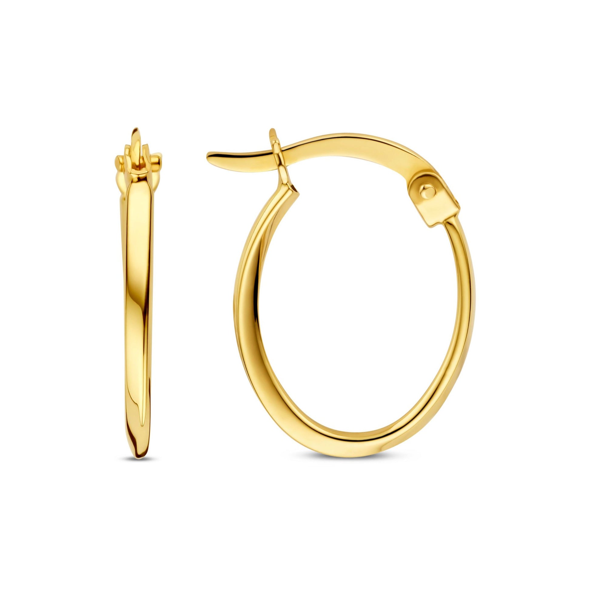 La Rinascente Elvie 9 karat gold hoop earrings (12 mm) - Beloro jewels