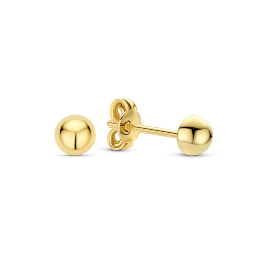 La Rinascente Maura 9 karat gold ear studs (4 mm) - Beloro jewels