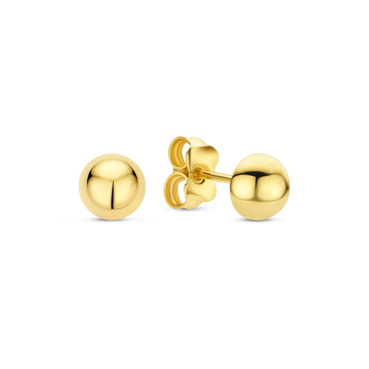 La Rinascente Maura 9 karat gold ear studs (6 mm) - Beloro jewels