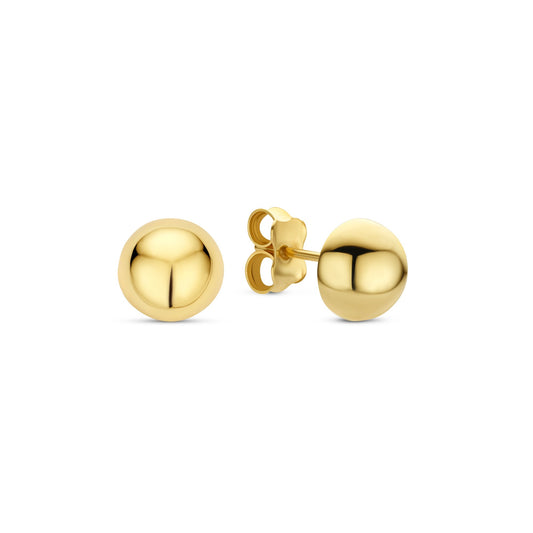 La Rinascente Maura 9 karat gold ear studs (8 mm) - Beloro jewels