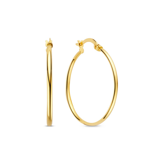 La Rinascente Inis 9 karat gold hoop earrings (27 mm) - Beloro jewels