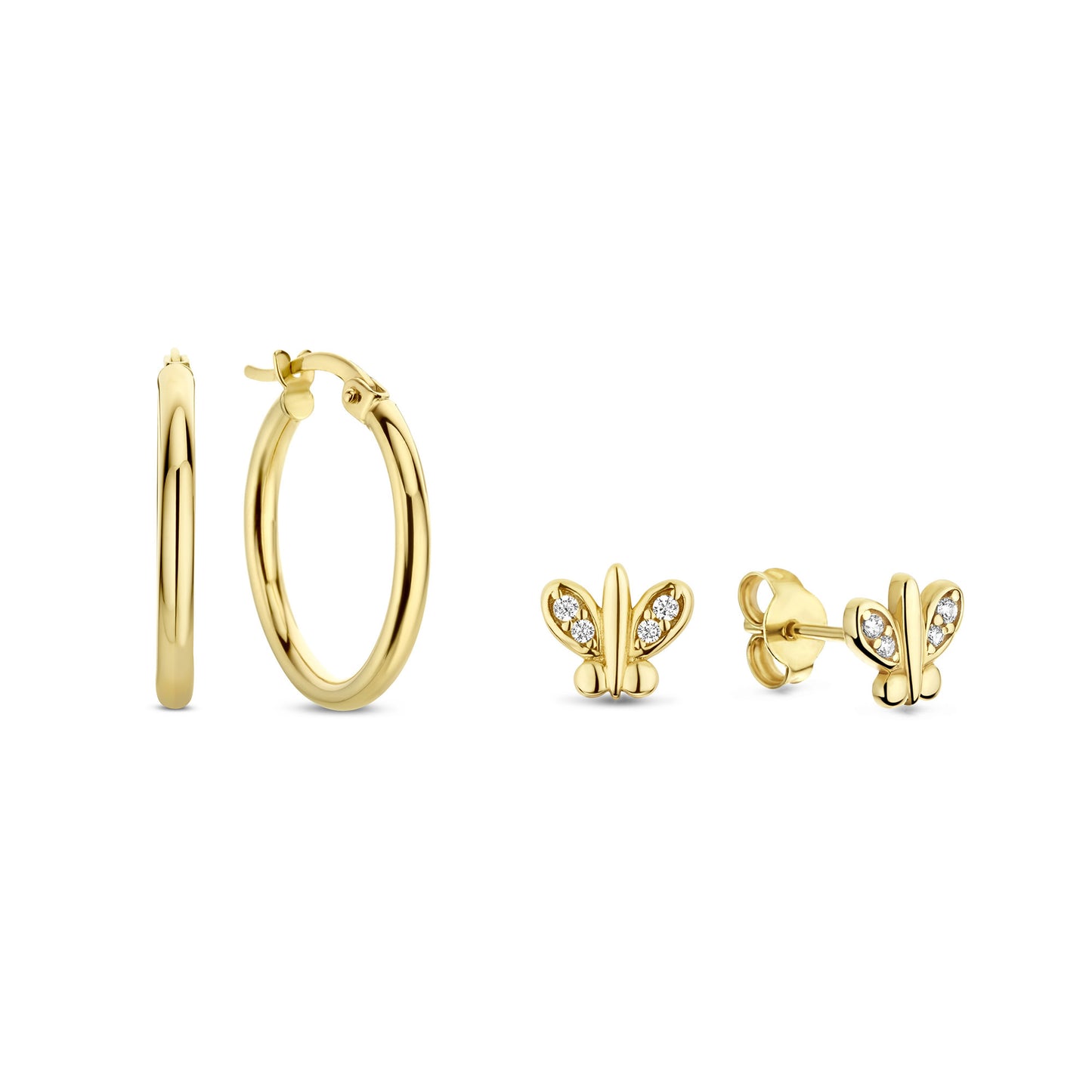 Regalo d'Amore 9 karat gold earring set