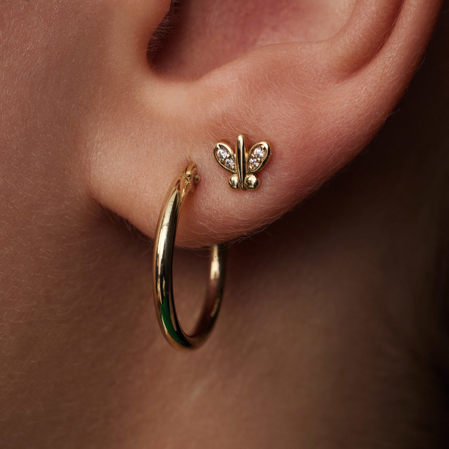 Regalo d'Amore paire de boucles d'oreilles en or 9 carats
