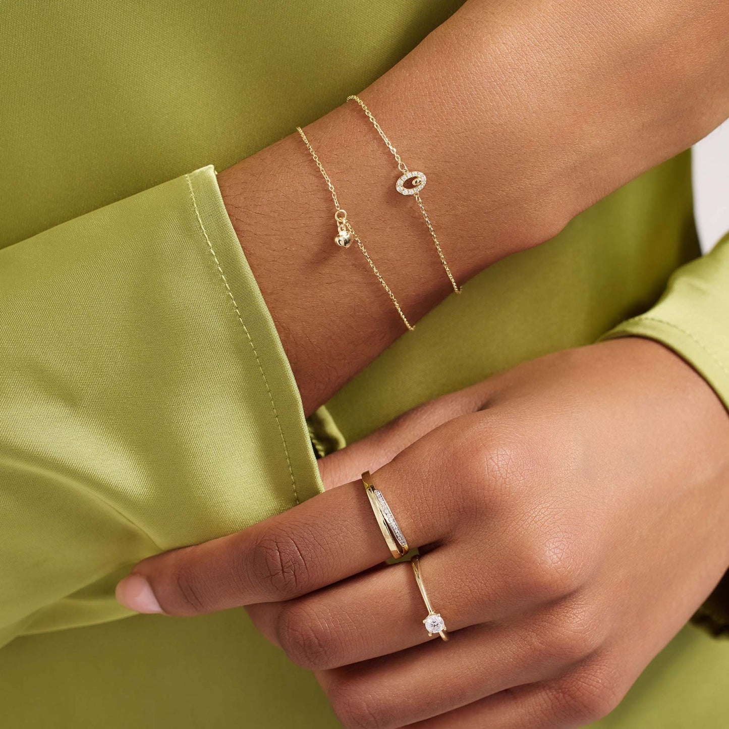 Della Spiga Giulietta bracelet en or 9 carats avec le coeur