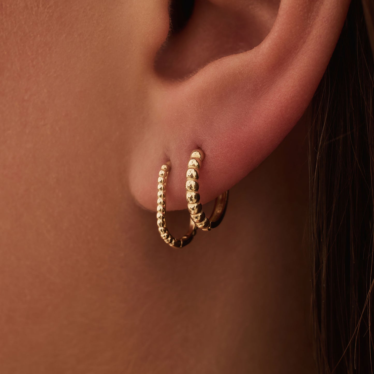 La Rinascente Elena 9 karat guld øreringe (10,5 mm)
